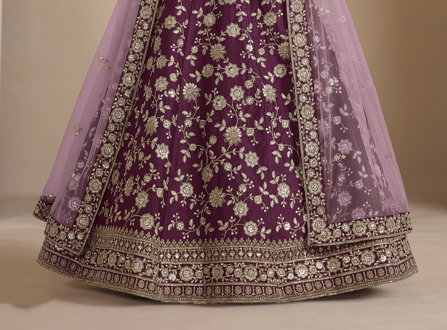 "Celebrate Diwali in style with our USA lehengas." 