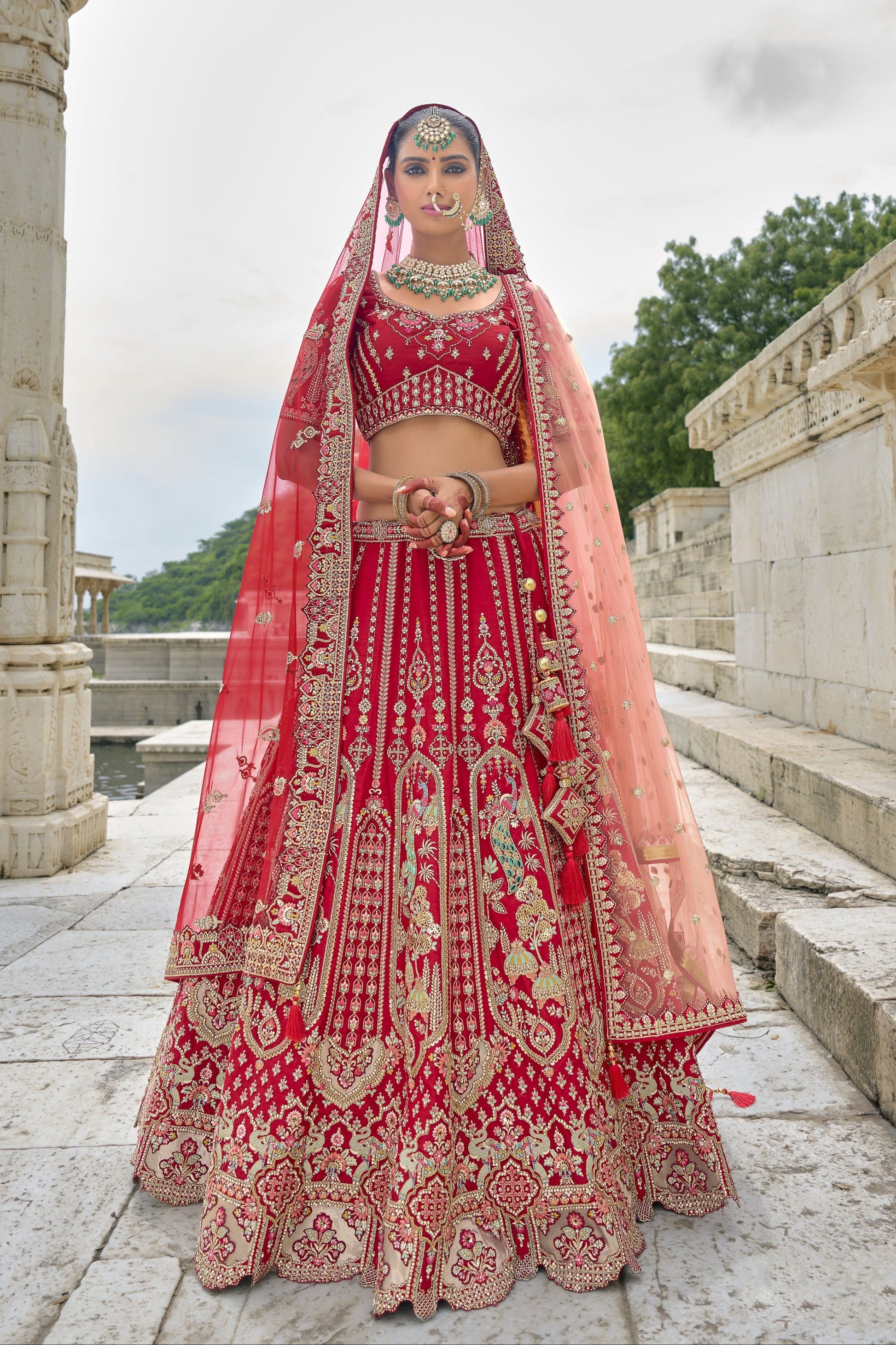 "Dress up for desi events in the U.S. with stylish lehengas." 