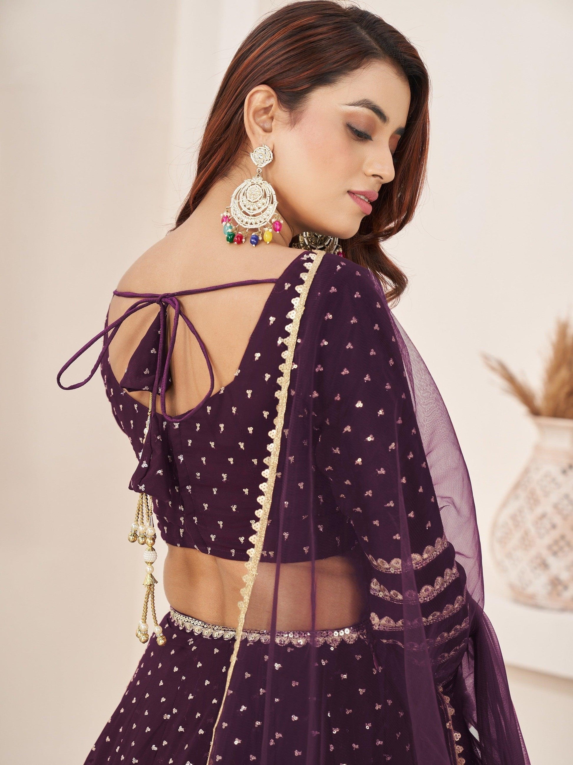 "Celebrate Indian roots in the U.S. with our lehengas." 
