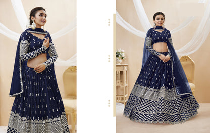 Heavy party wear lehenga for wedding season USA 