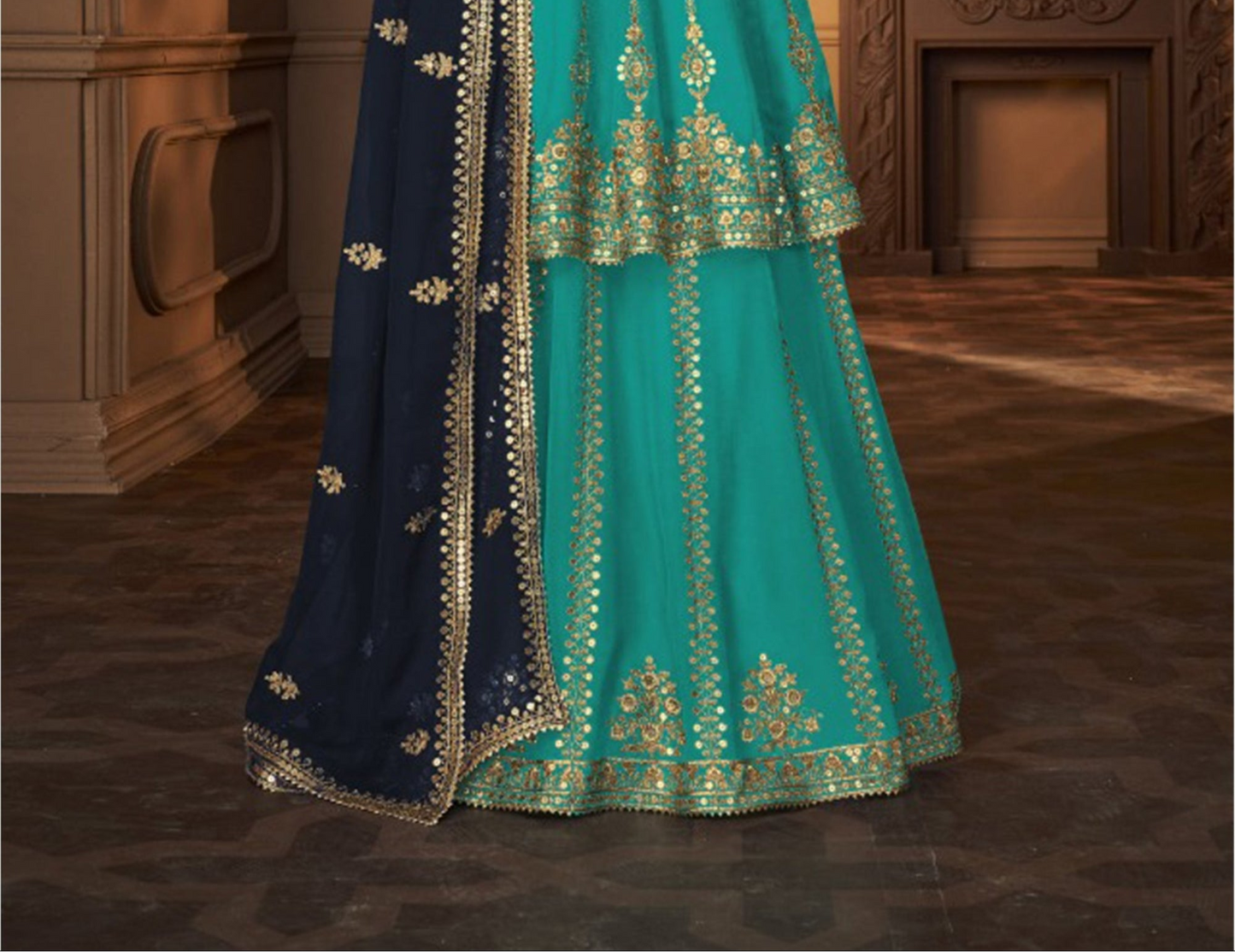 "Lehengas for Indian weddings in the USA." 