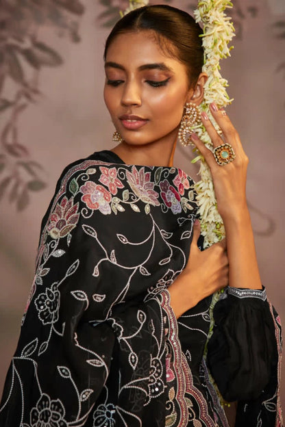 Indian salwar suit for eid styled with dupatta