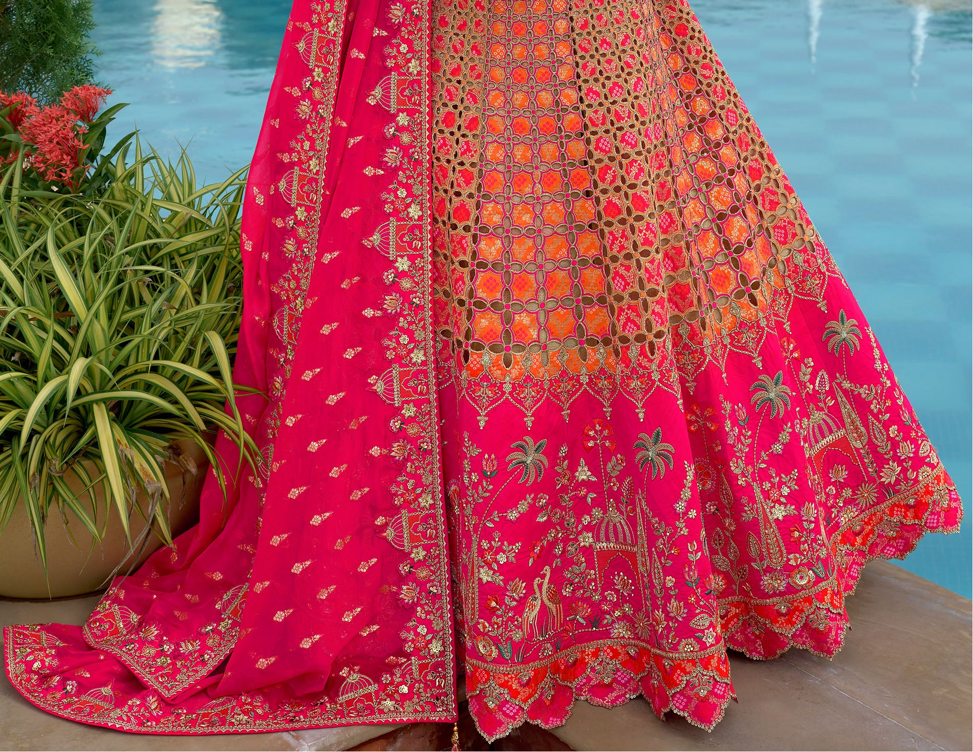 Indian Bridal Lehenga Choli With Dupatta Ready To Wear Ethnic Dress