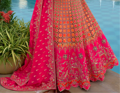 Indian Bridal Lehenga Choli With Dupatta Ready To Wear Ethnic Dress