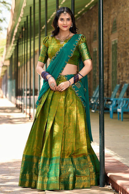 "Desi lehengas for American celebrations." 