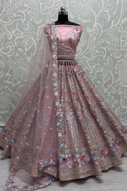 "Lehengas for Indian weddings in the USA."
