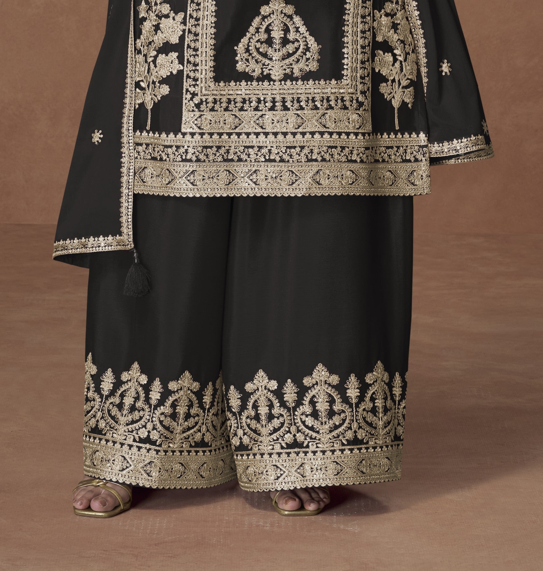 Indian Occasion Wear Wedding Palazzo Suit 