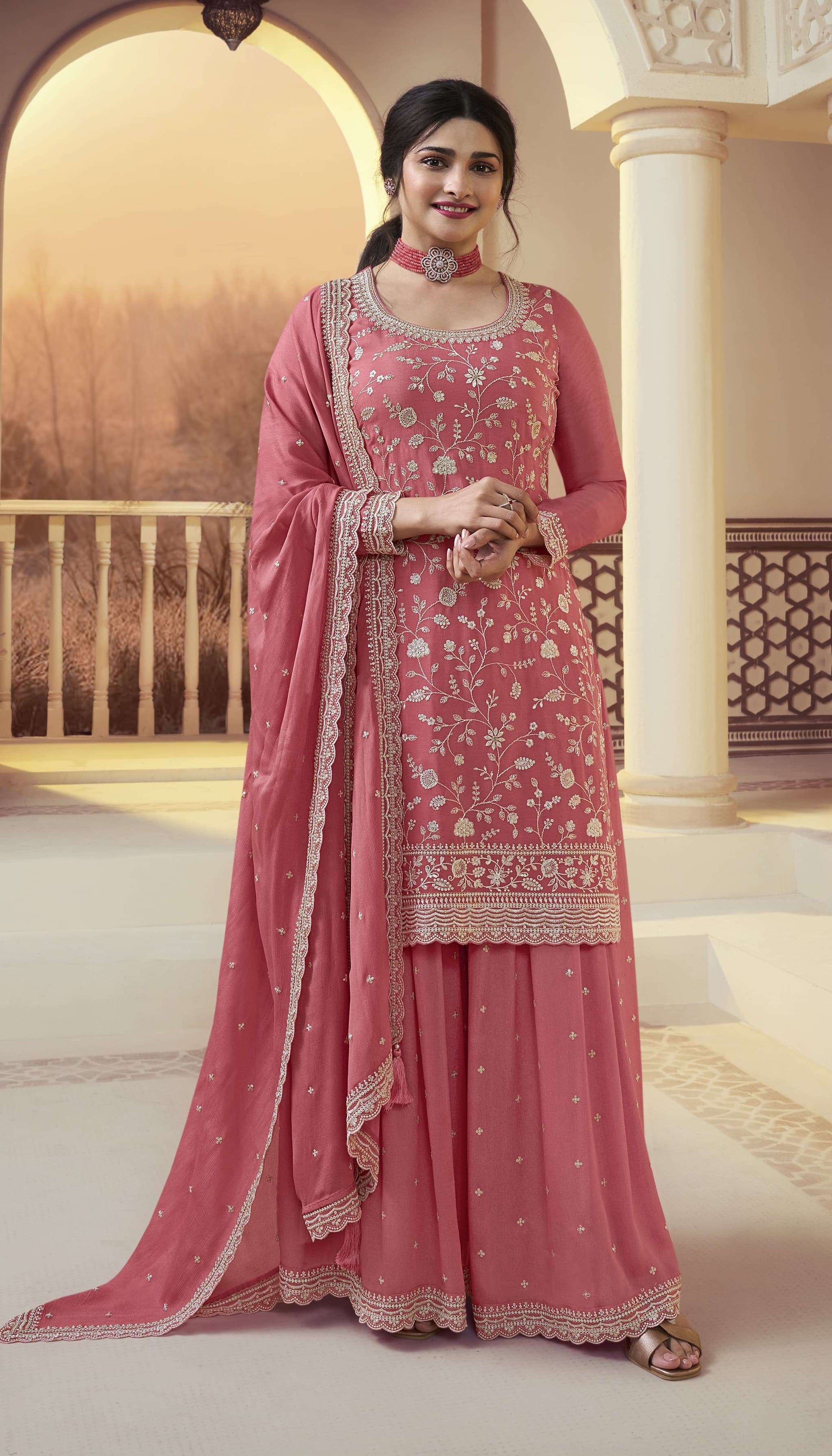 Heavy Embroidered Designer Traditional Look Party Palazzo 