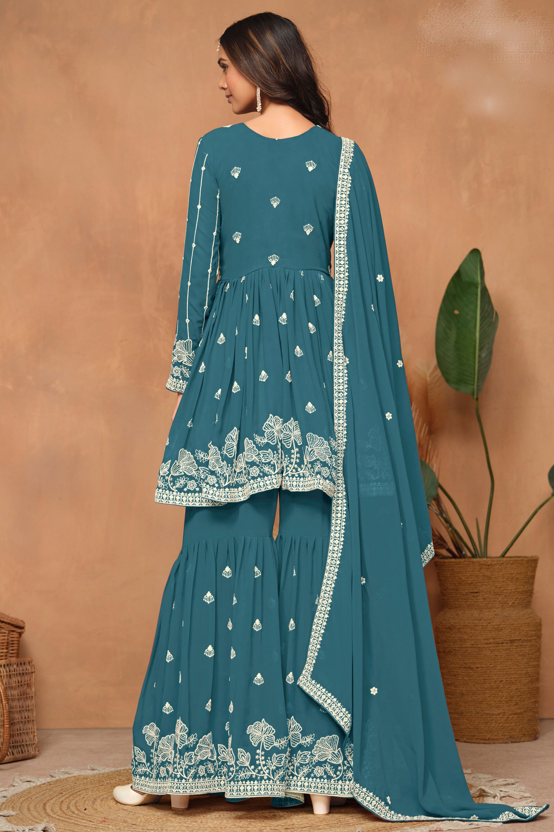 Indian Clothing USA Sharara With Dupatta Suit