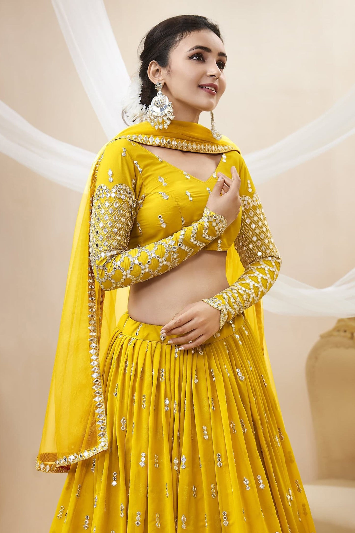 Haldi outfit traditional lehenga dress USA 