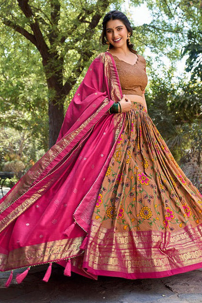 "Stylish lehengas for U.S.-based Indian functions." 