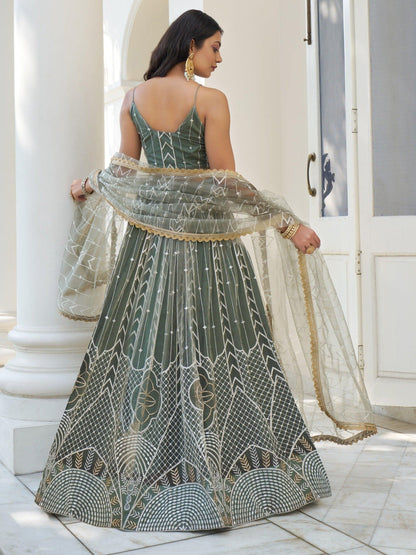 "Desi lehengas for American celebrations." 