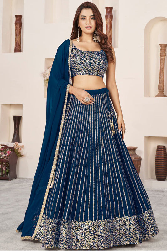 "Desi lehengas for American celebrations." 