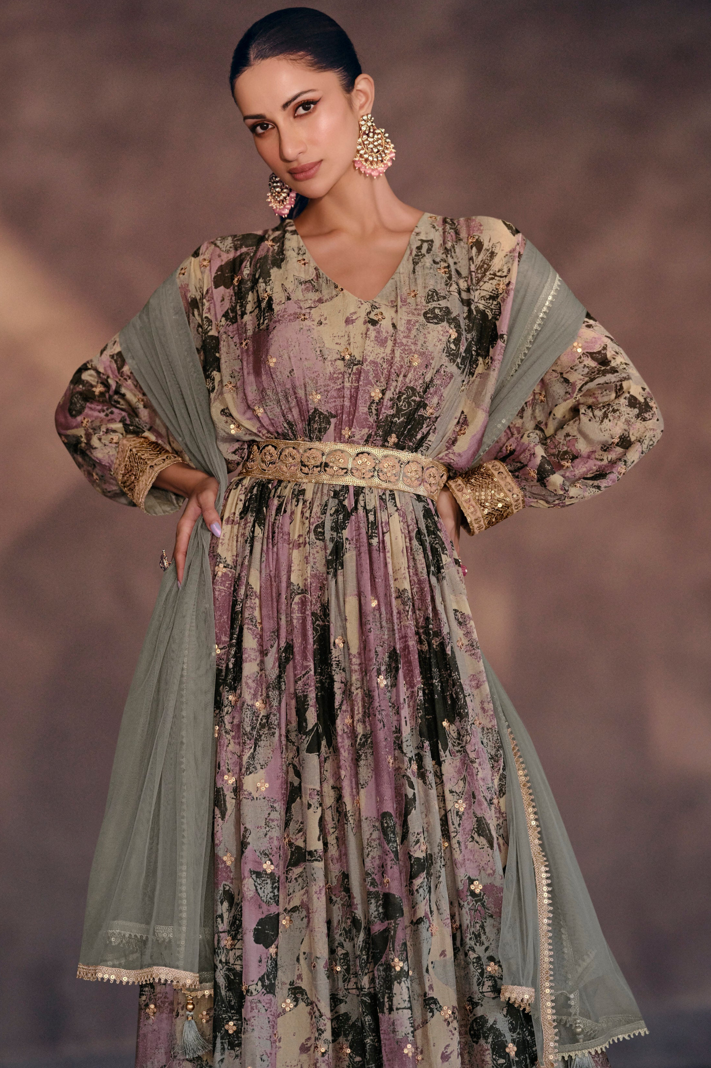 Anarkali Dress with Dupatta Wedding Reception Party Wear Suit