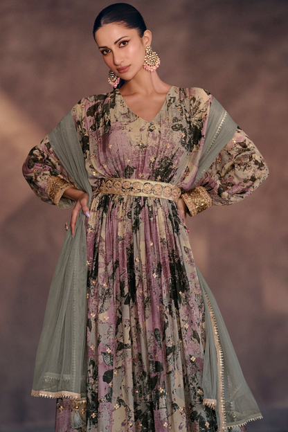 Anarkali Dress with Dupatta Wedding Reception Party Wear Suit