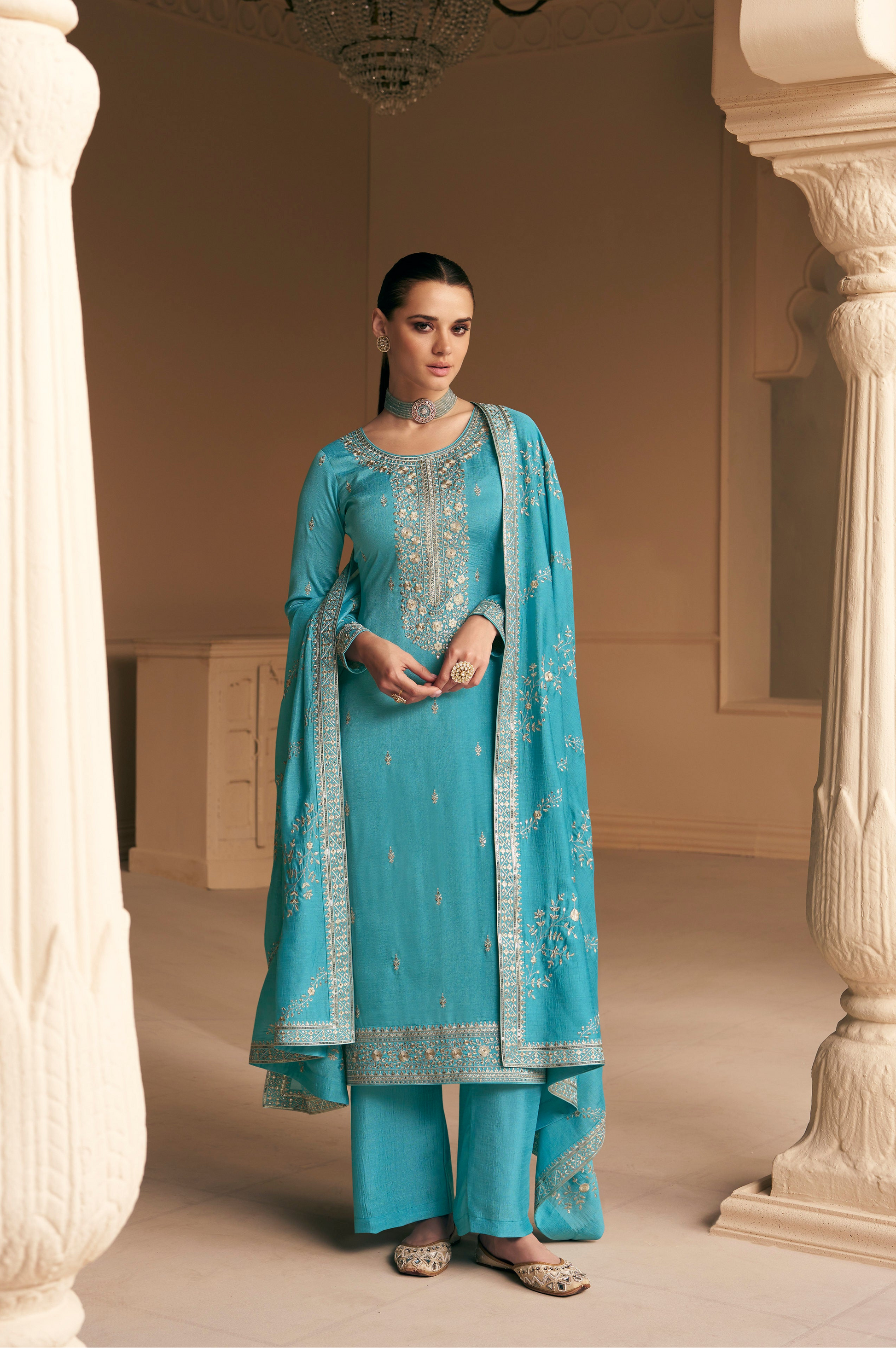Plus size salwar kameez for wedding styling reference