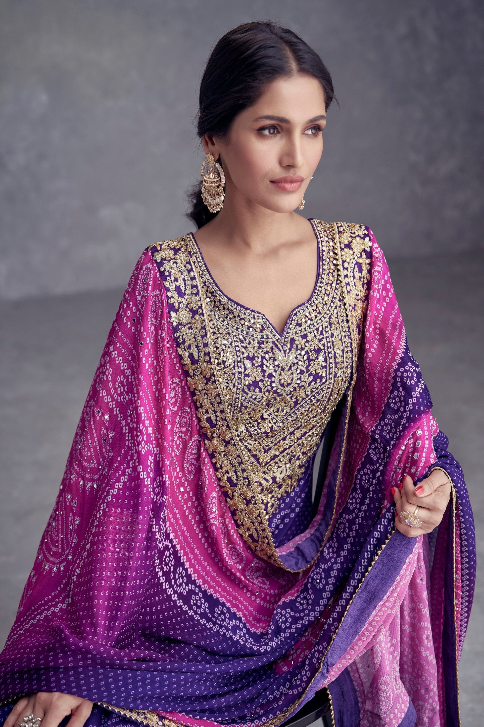 Gorgeous Designer Traditional Look Pakistani Palazzo Suit