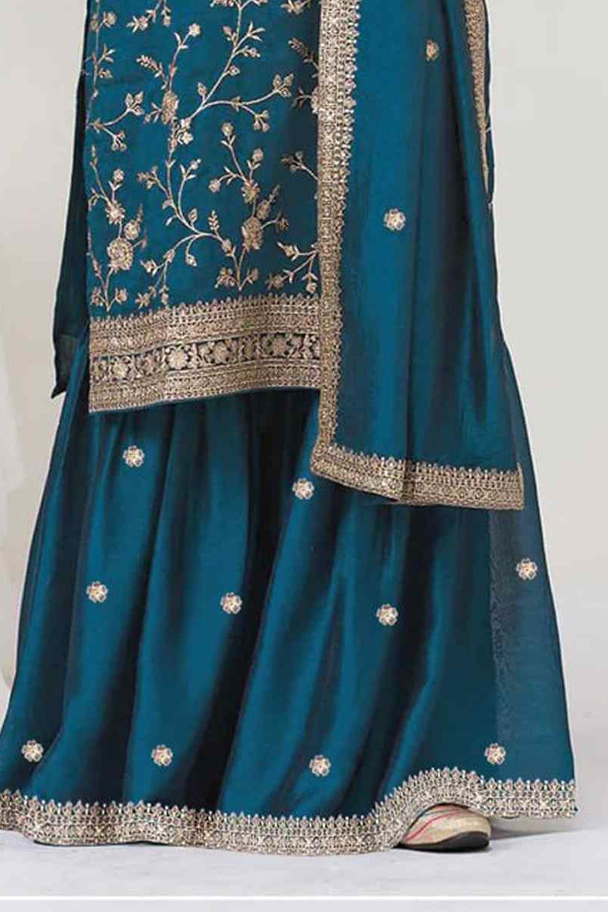 Ready-To-Wear Salwar Kameez Palazzo - USA Shipping available