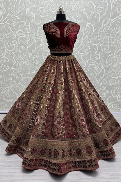 Indian Wedding Bridal Design Sequins Diamond work Heavy Lehenga Choli