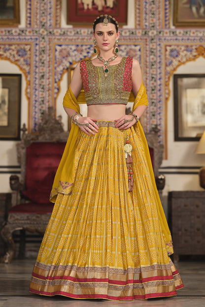 "Traditional lehengas for modern Indian Americans." 