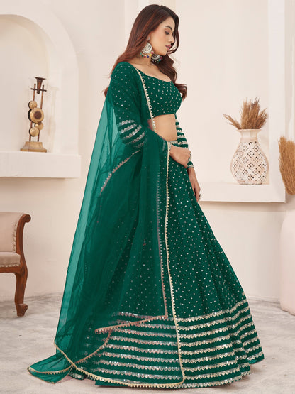 "Gorgeous lehengas for Indian events in the U.S." 