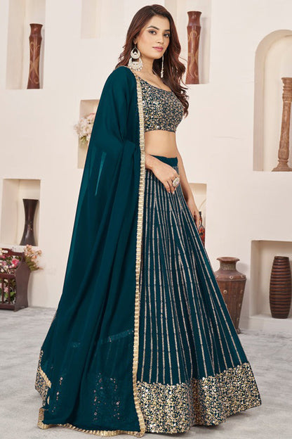"Lehengas designed for Indian culture in the USA." 