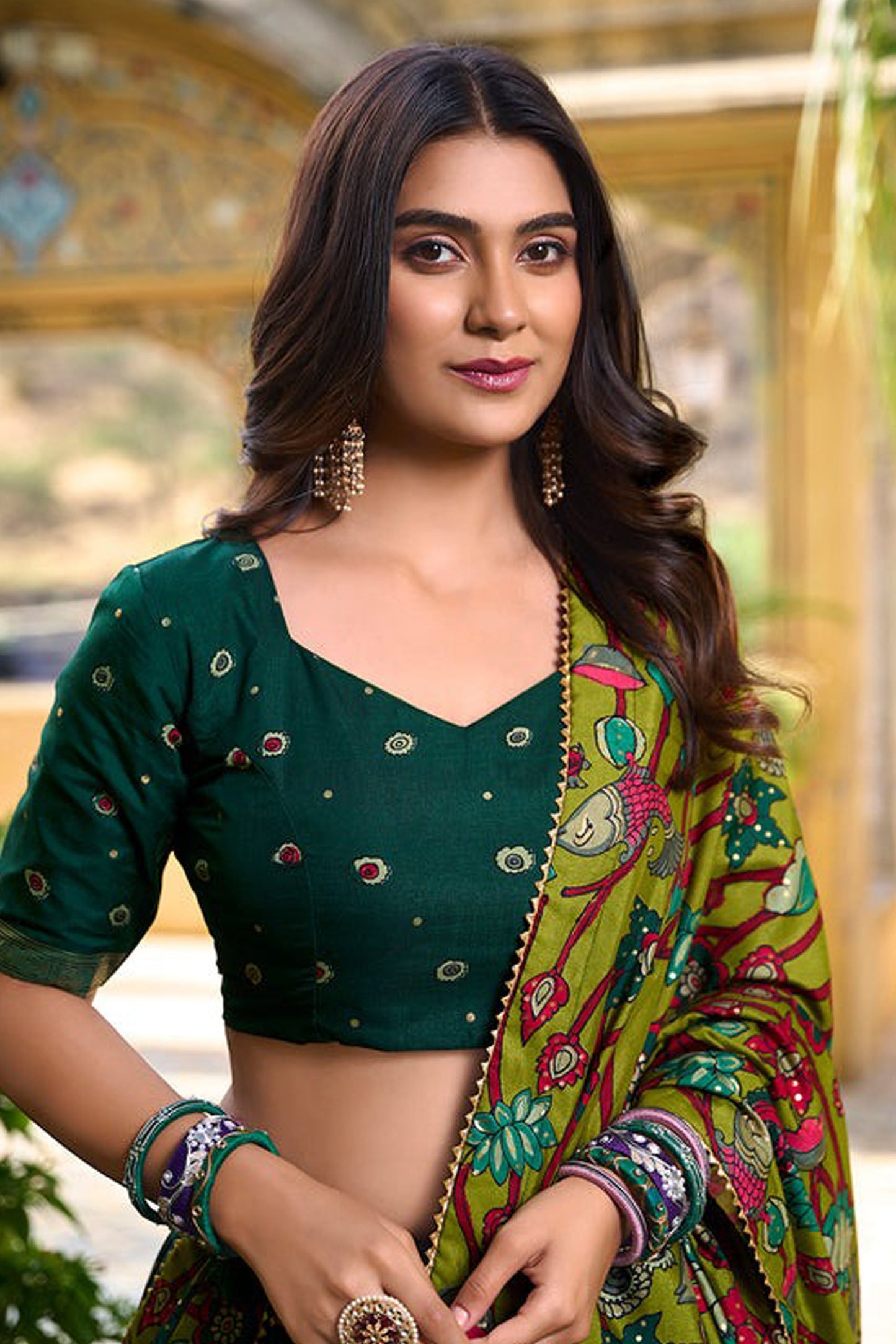 "Lehengas designed for Indian culture in the USA." 