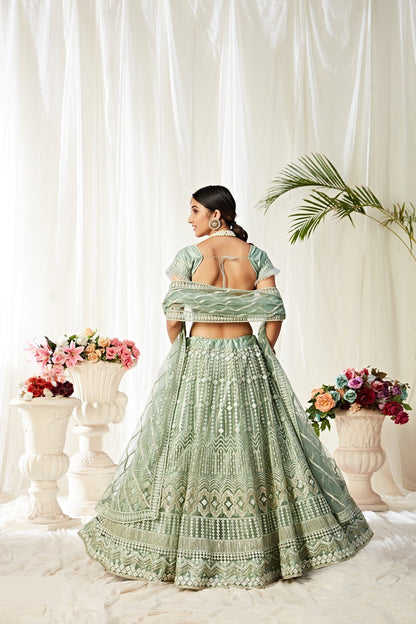 "Lehengas designed for Indian culture in the USA." 