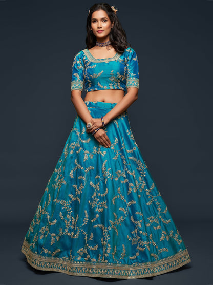 "Celebrate traditions in the USA with our lehengas."