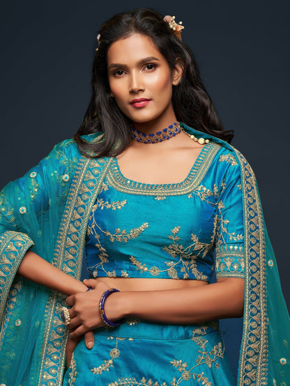 "Celebrate traditions in the USA with our lehengas."