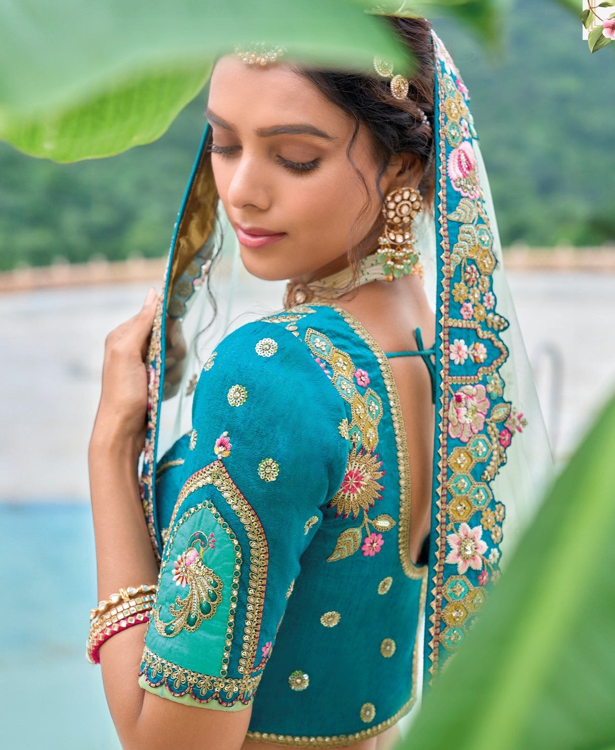 "Lehengas made for Indian functions across the USA." 