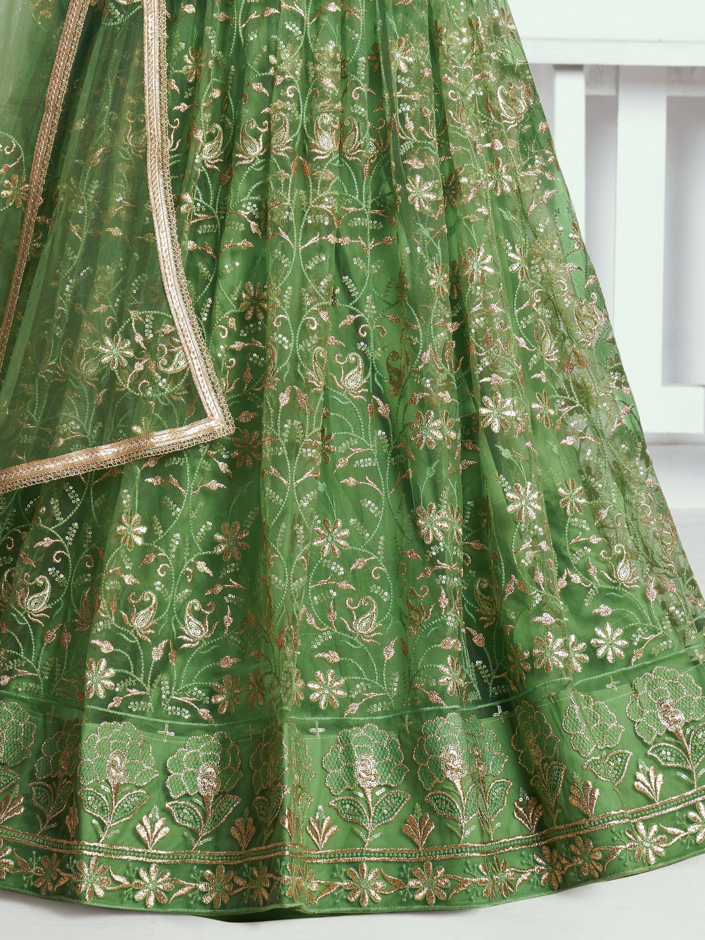 "Lehengas designed for Indian culture in the USA." 