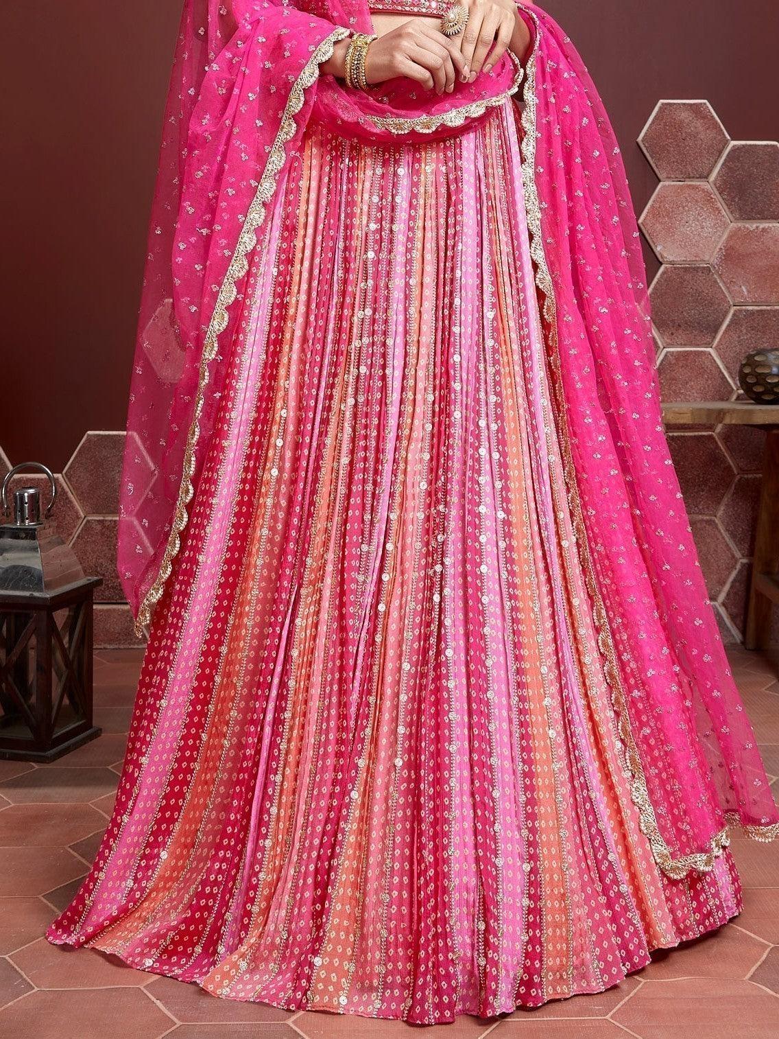 "Gorgeous lehengas for Indian events in the U.S." 