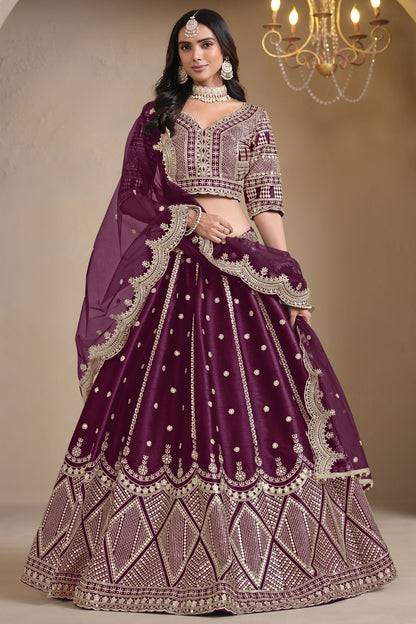 "Traditional lehengas for modern Indian Americans." 
