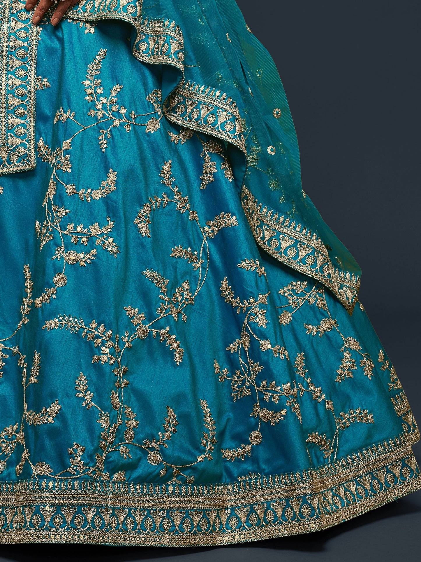 "Celebrate traditions in the USA with our lehengas."