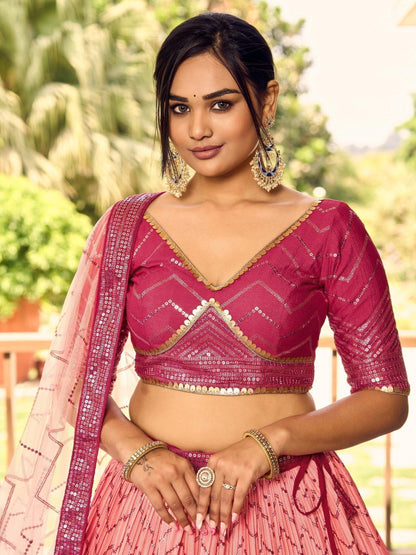 "Desi lehengas for American celebrations."