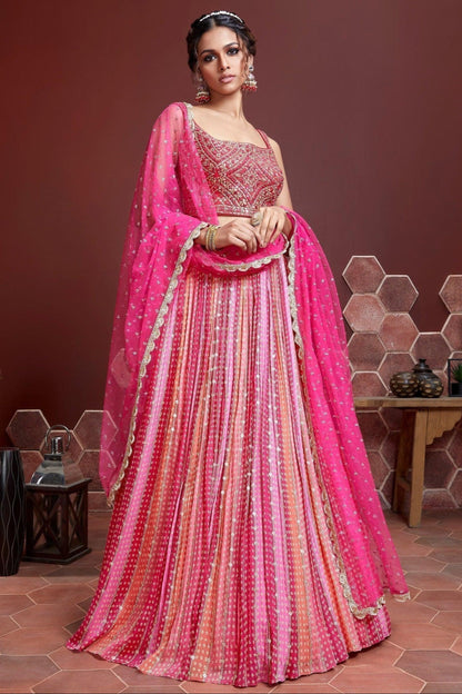 "Gorgeous lehengas for Indian events in the U.S." 