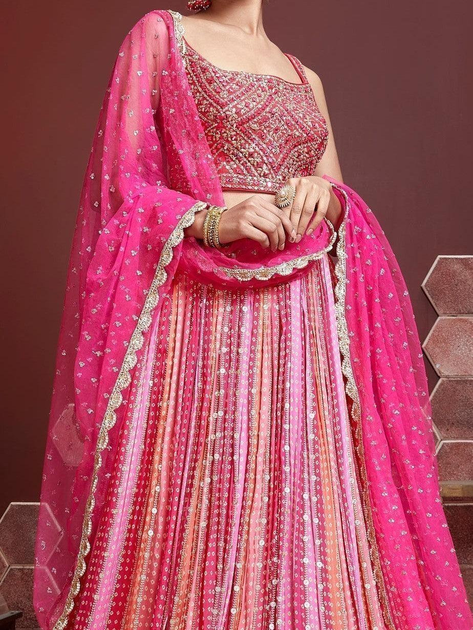 "Gorgeous lehengas for Indian events in the U.S." 