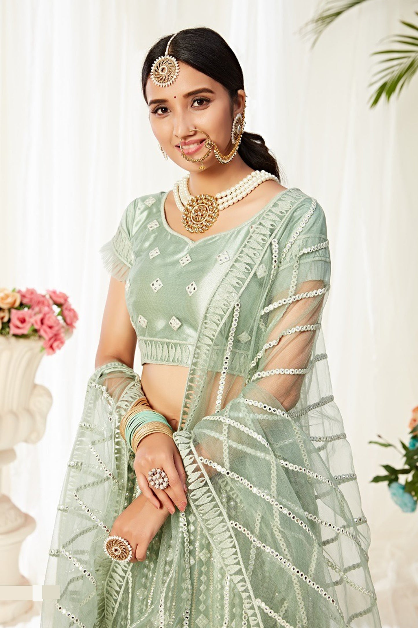 "Lehengas designed for Indian culture in the USA." 