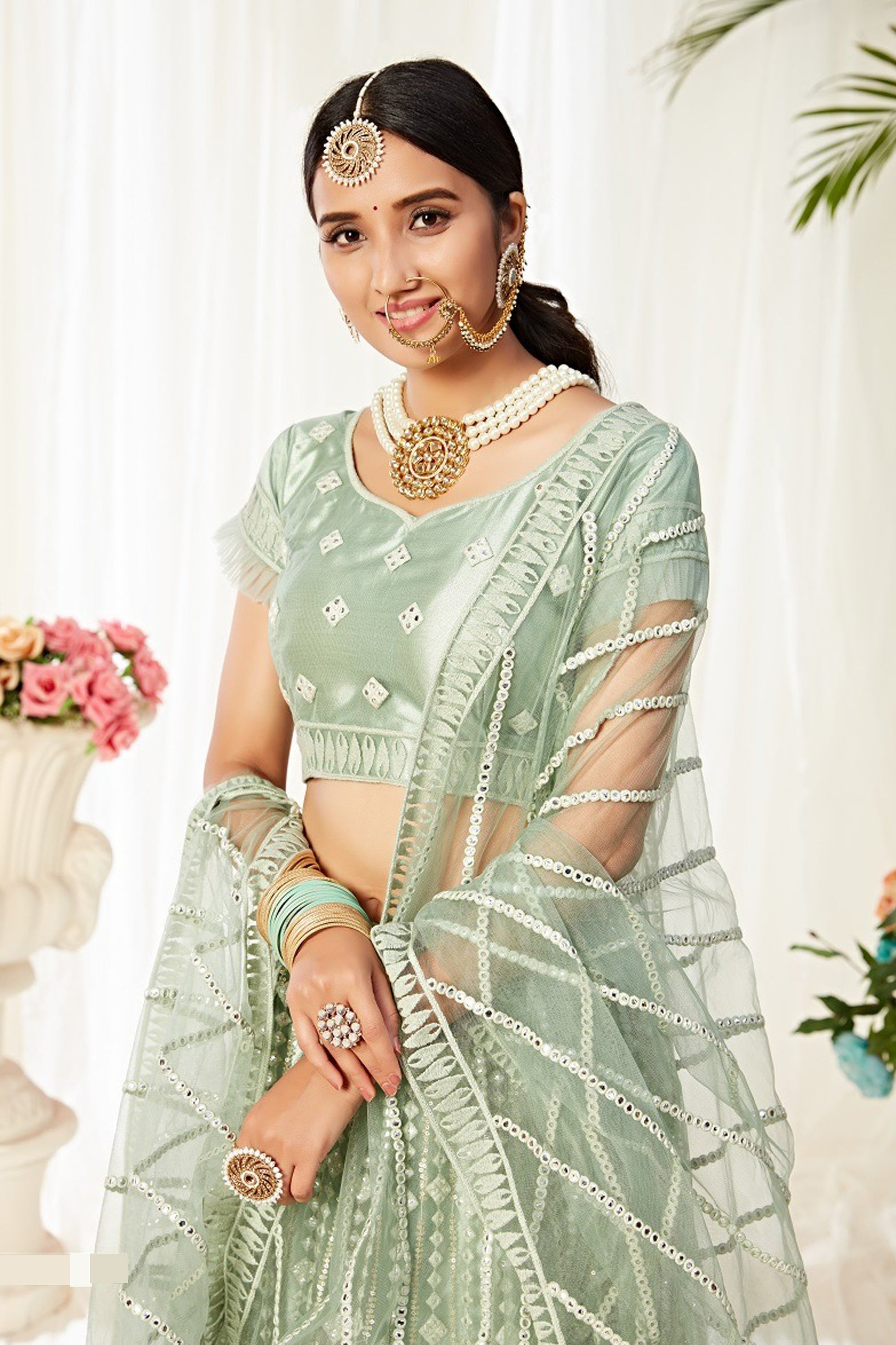"Lehengas designed for Indian culture in the USA." 