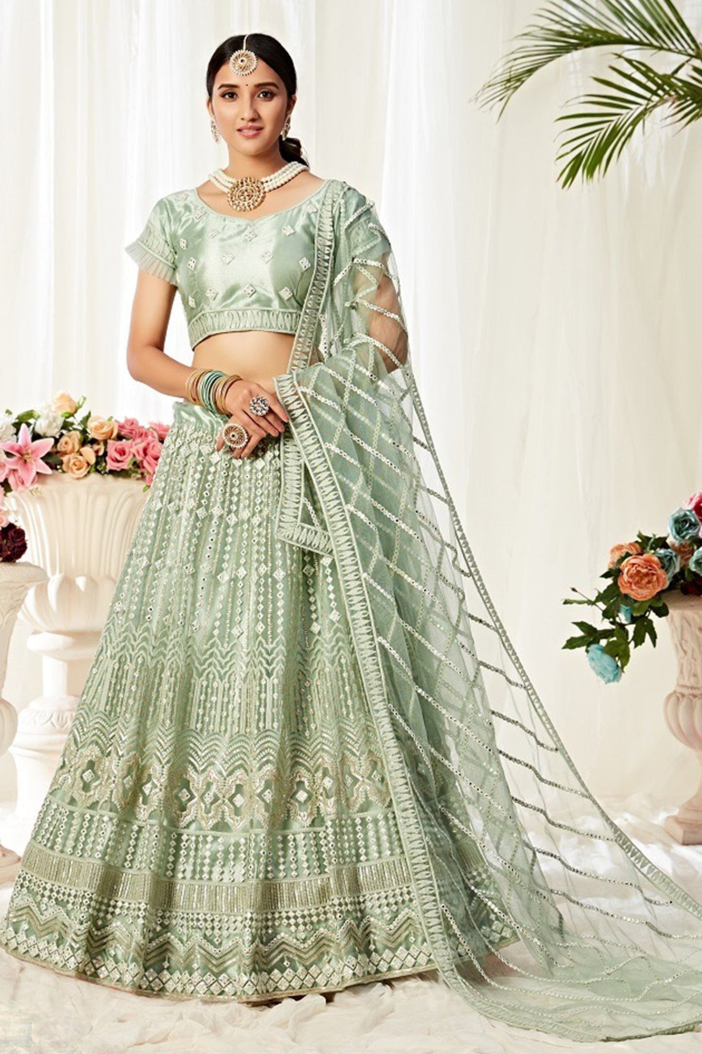 "Lehengas designed for Indian culture in the USA." 