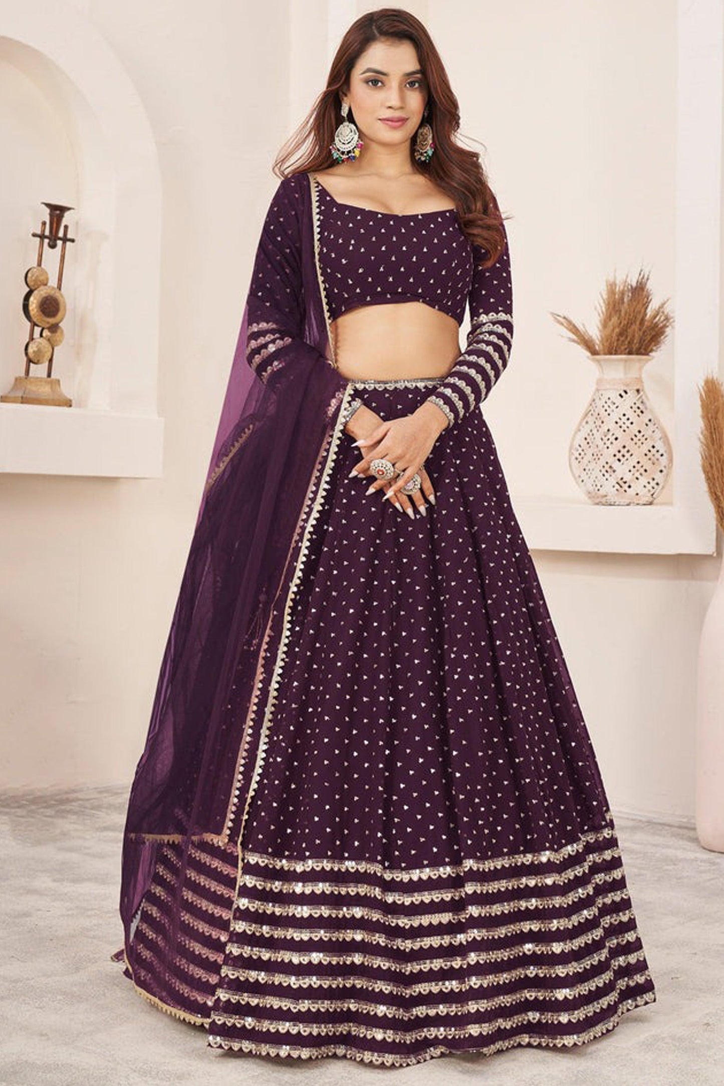 "Lehengas to light up any cultural event in the USA." 