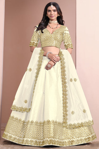 "Traditional lehengas for modern Indian Americans." 
