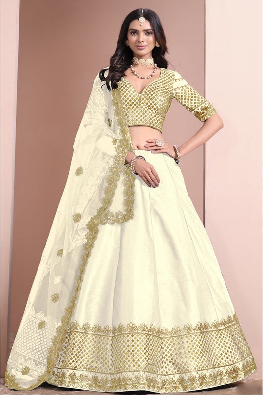 "Traditional lehengas for modern Indian Americans." 