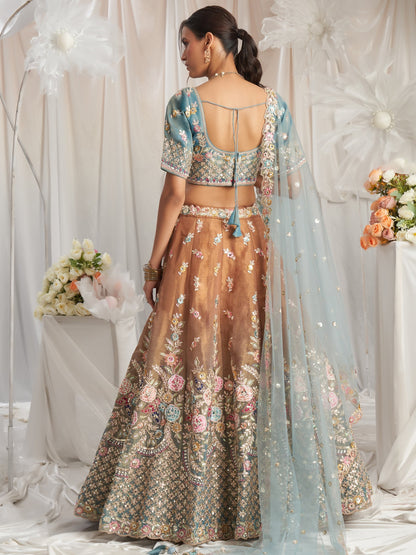 "Celebrate Indian roots in the U.S. with our lehengas."
