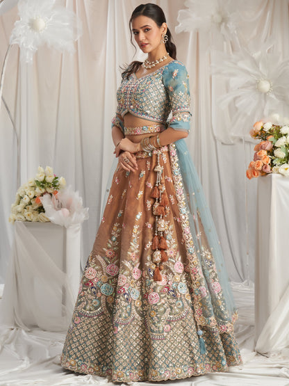 "Celebrate Indian roots in the U.S. with our lehengas."