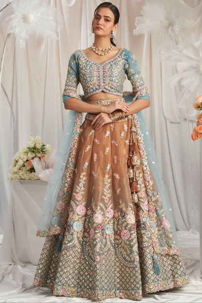 "Celebrate Indian roots in the U.S. with our lehengas."