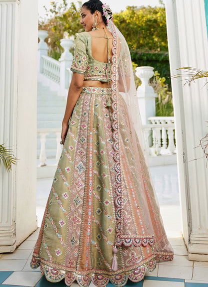 "Desi lehengas for American celebrations."
