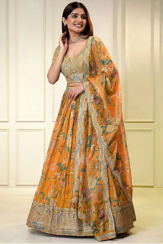 Celebrate Indian roots in the U.S. with our lehengas. 