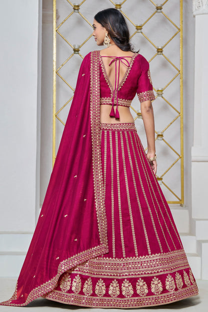 "Celebrate traditions in the USA with our lehengas." 